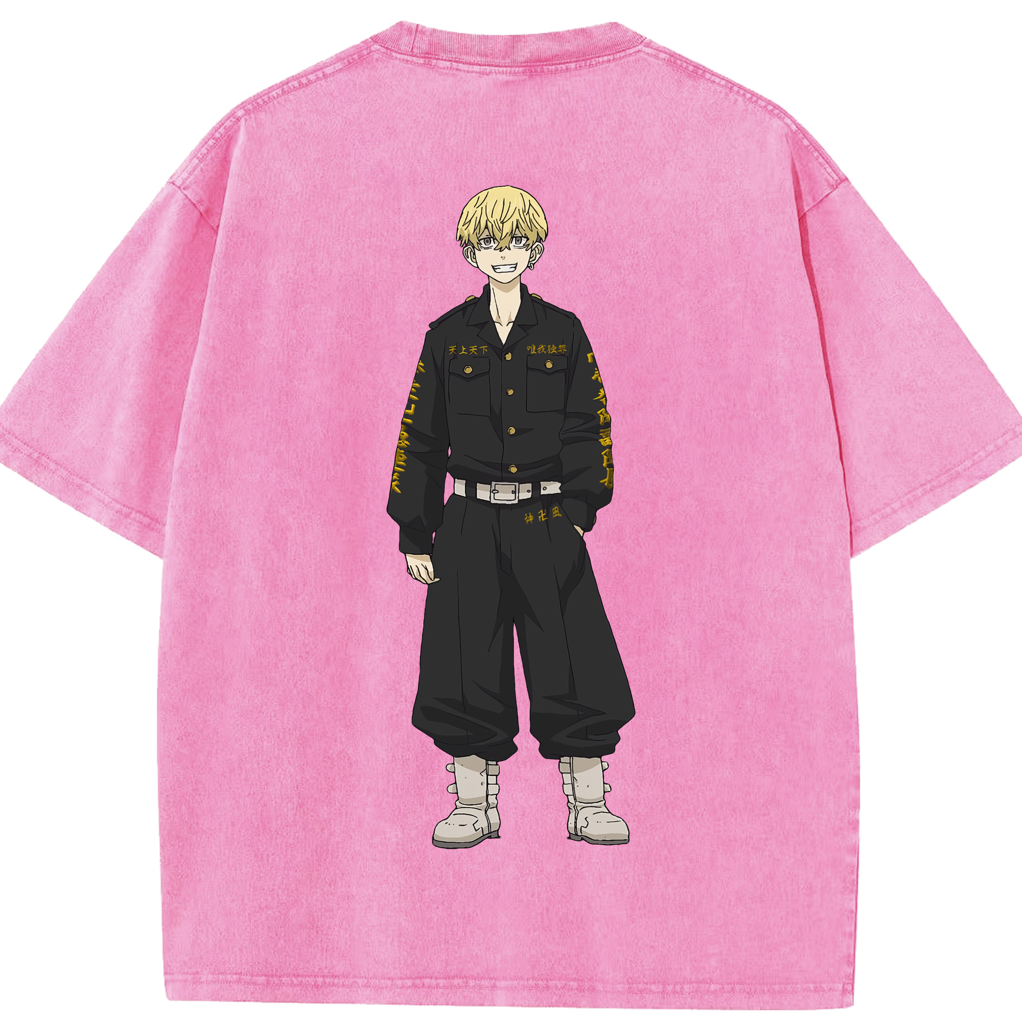 （画像用） 東京リベンジャーズ Tokyo Revengers 綿100% ヴィンテージ風 半袖Tシャツ（背面プリント）